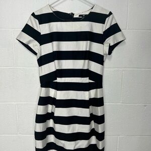 H&M Black and White Sheath Mini Dress